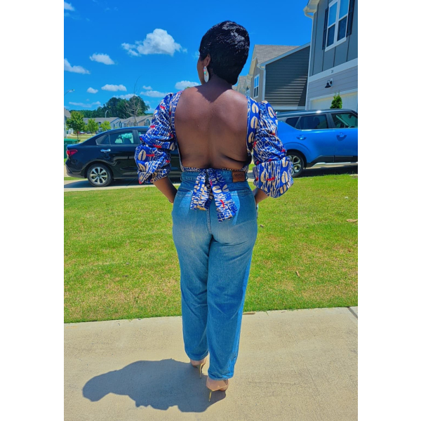 Ankara Fashion Top - size 10 (xl)