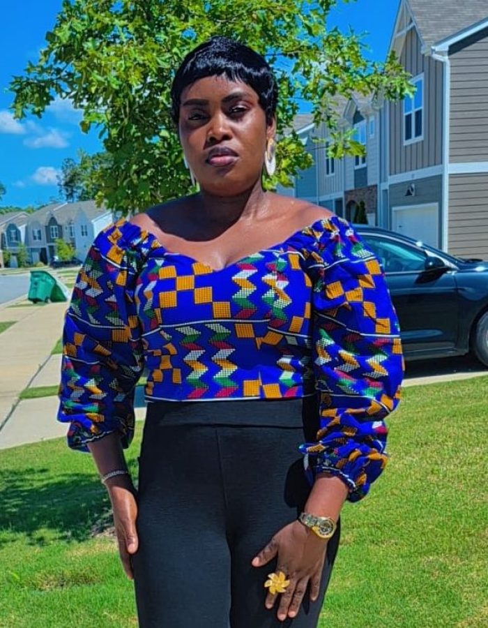 Ankara Fashion Top – Size 10 (XL)